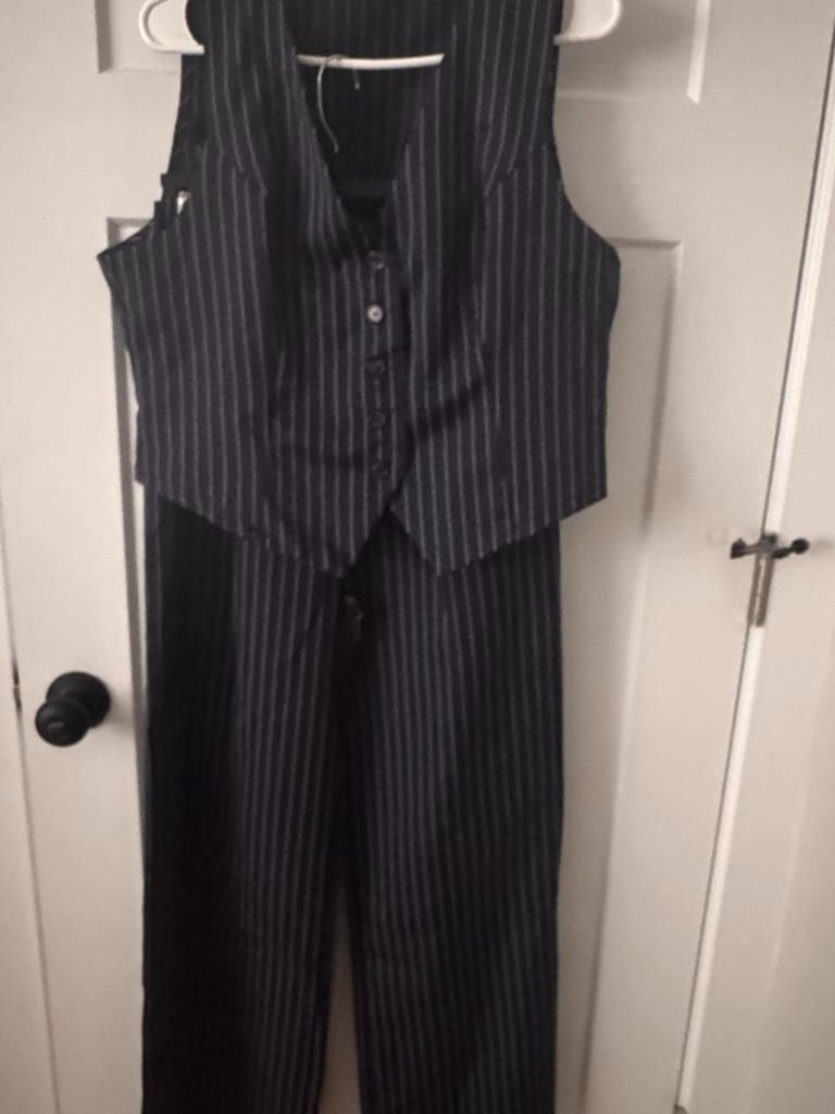Women's Navy And Black Waistcoats-Vests